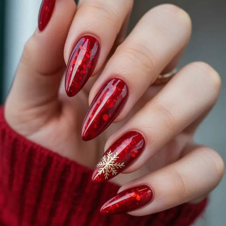 Czerwona stylizacja paznokci Nail Lash Time, czerwień, Warszawa Żoliborz