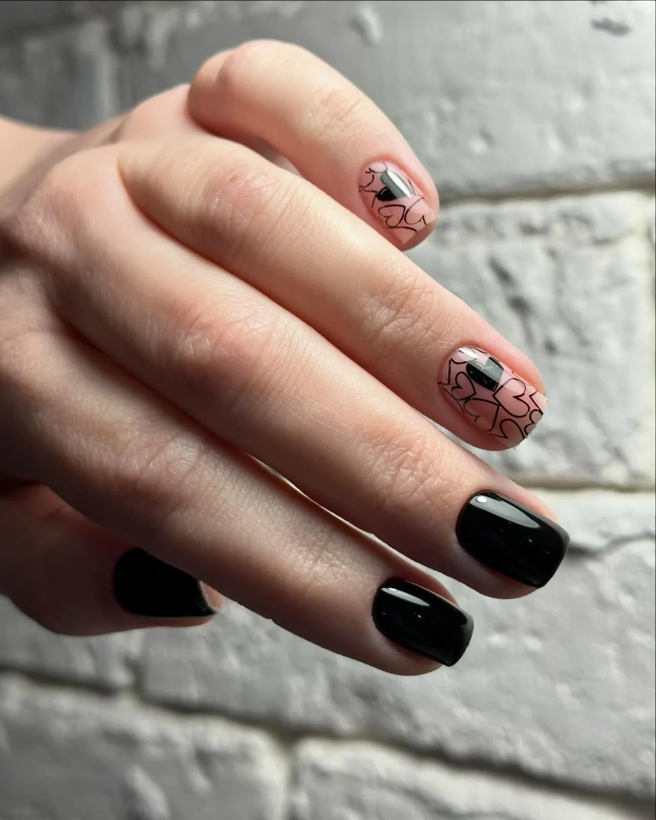 Zdobienia, Ciemne, Nail Lash Time, ciemne, Warszawa Żoliborz