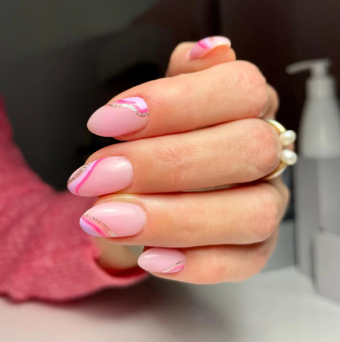 Zdobienia, Róż, Nail Lash Time, róż, Warszawa Żoliborz