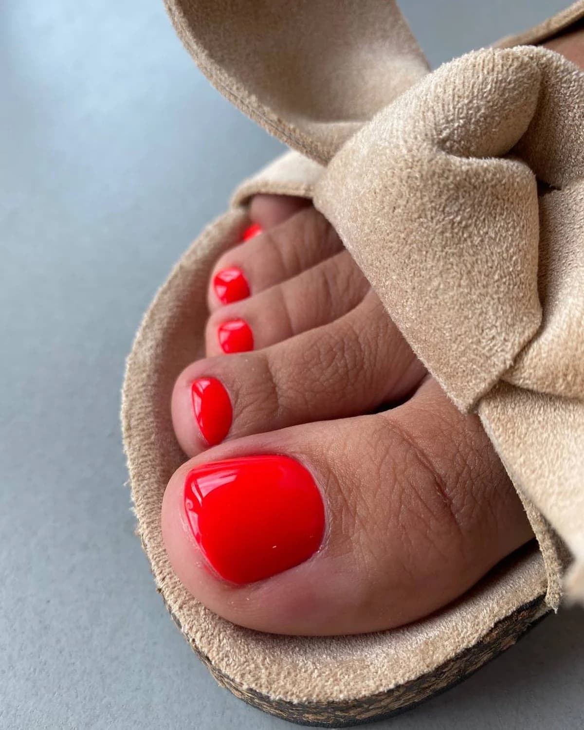 Pedicure, Czerwień, Nail Lash Time, czerwień, Warszawa Żoliborz