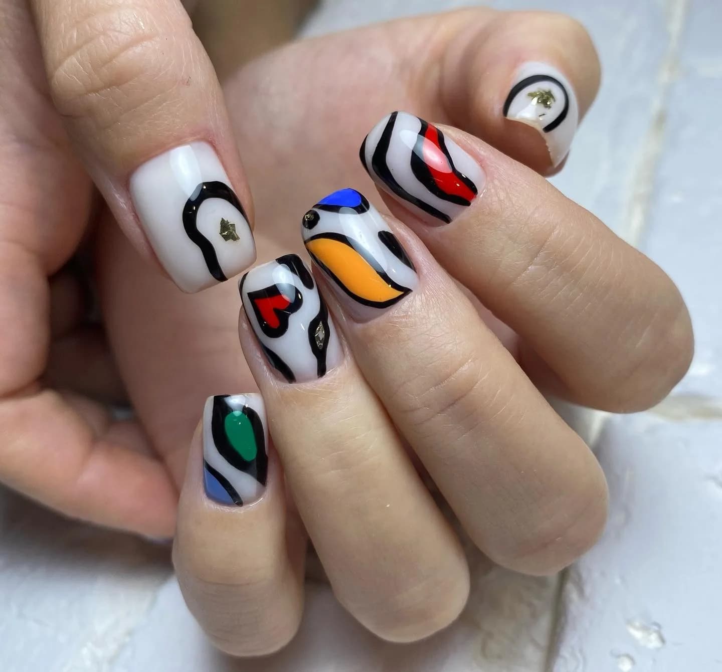 Zdobienia, Wielokolorowe, Nail Lash Time, wielokolorowe, Warszawa Żoliborz