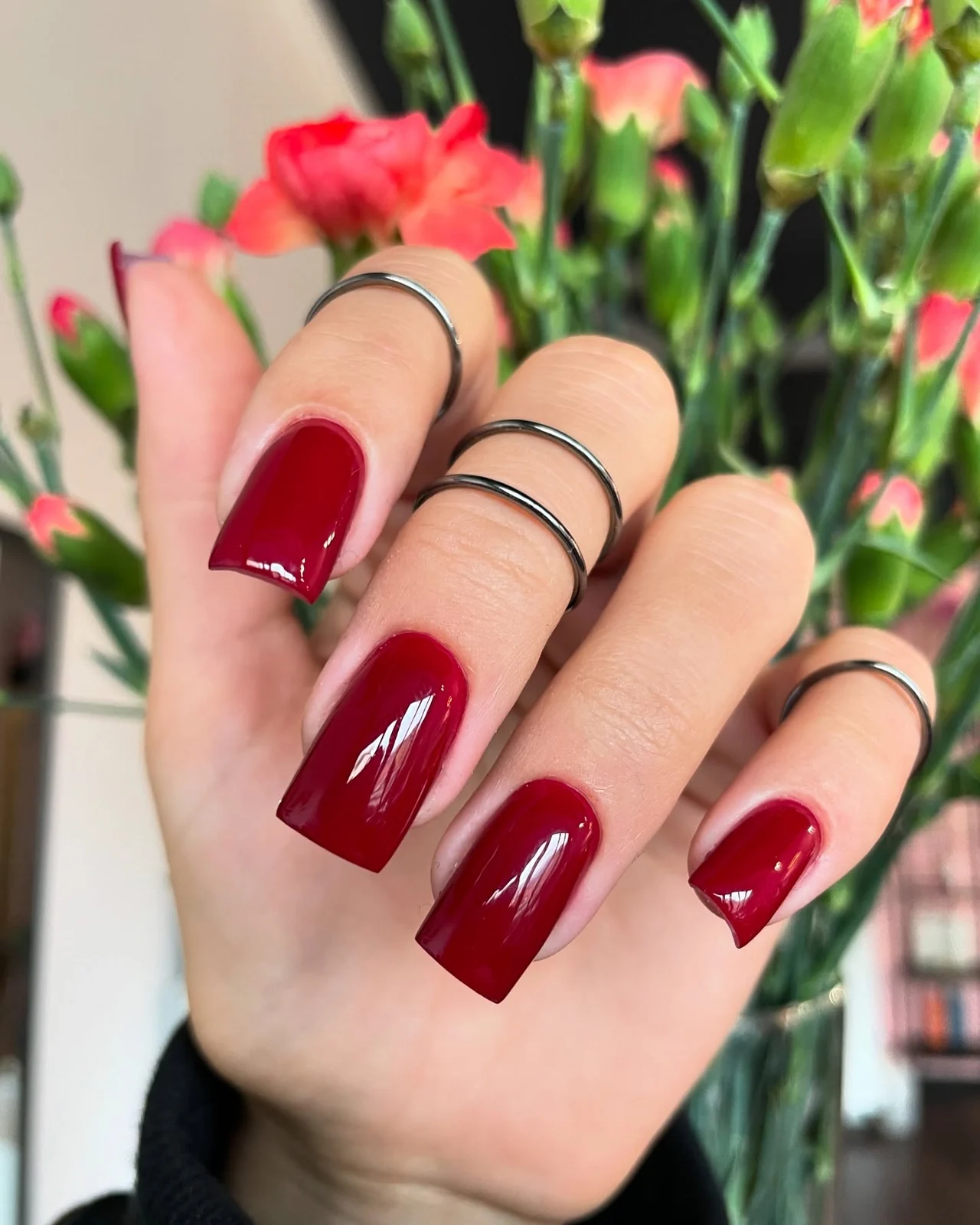 Minimal, Czerwień, Nail Lash Time, czerwień, Warszawa Żoliborz