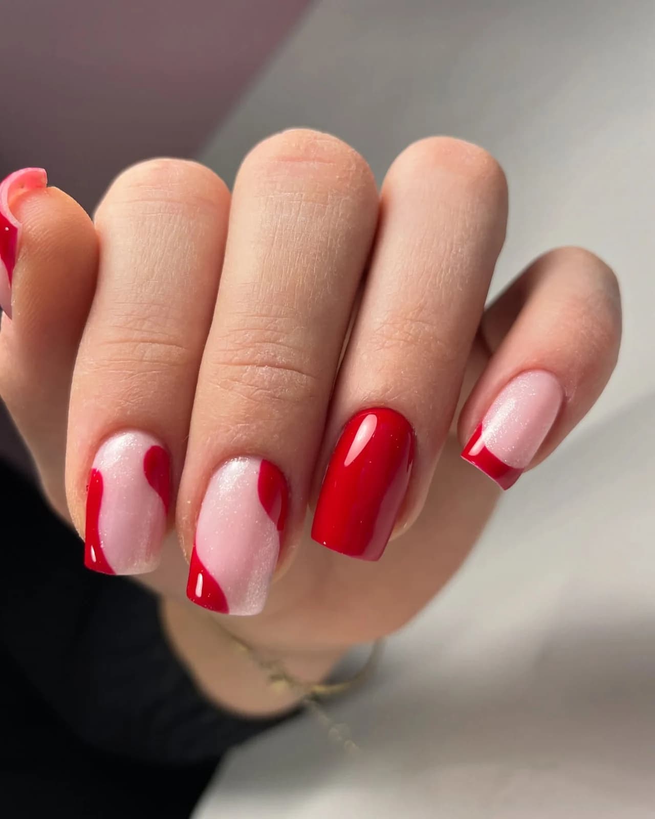 Zdobienia, Czerwień, Nail Lash Time, czerwień, Warszawa Żoliborz