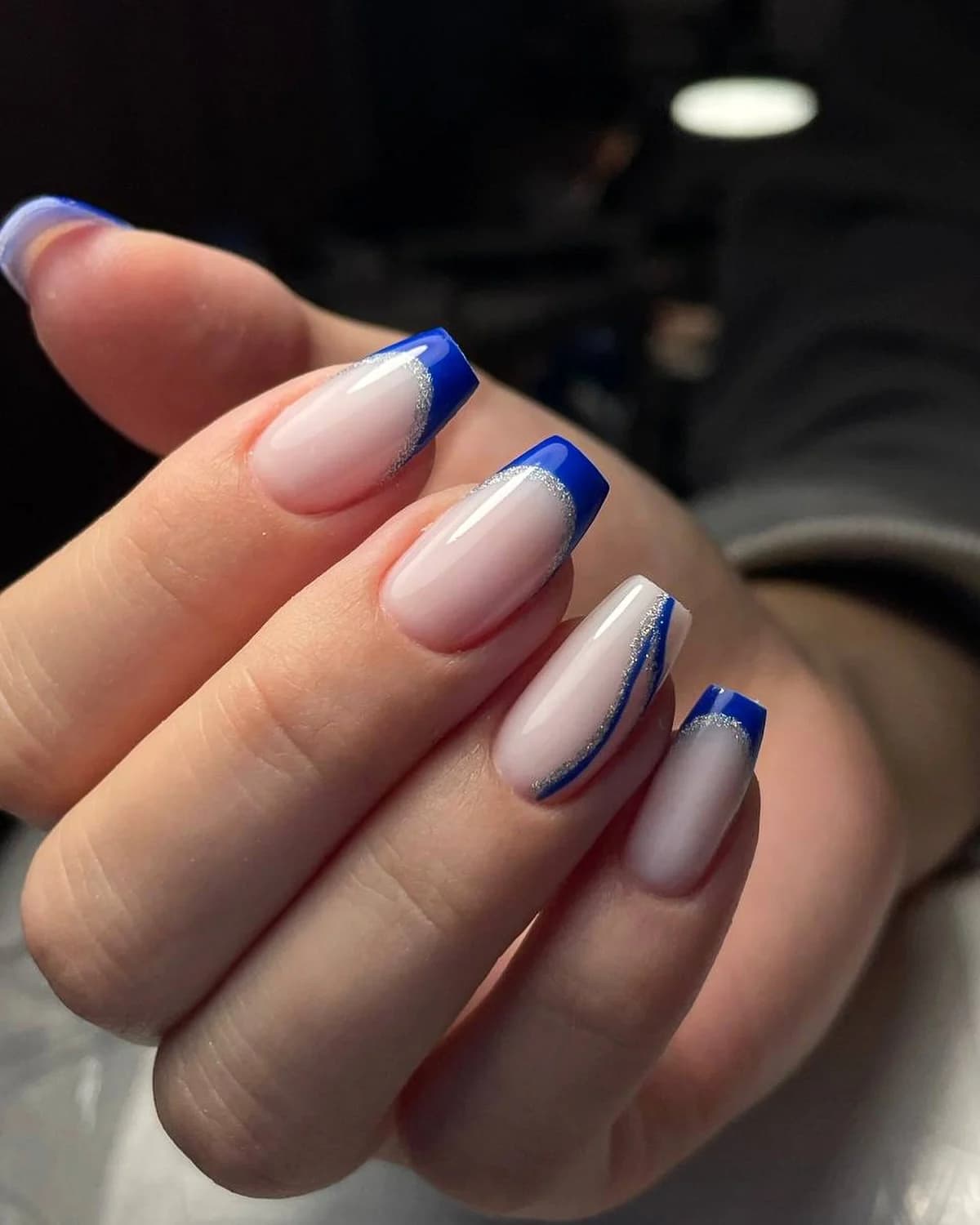 French, Niebieski, Nail Lash Time, niebieski, Warszawa Żoliborz